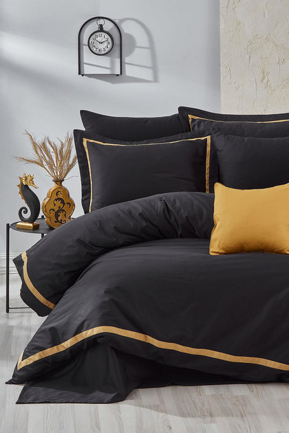 Carisma Biyeli Pamuk Saten Süper King Size 7 Parça Nevresim Takımı
