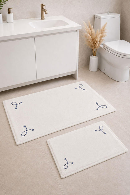 Rom Nakışlı 2'li Paspas Set (60 x 100 cm)