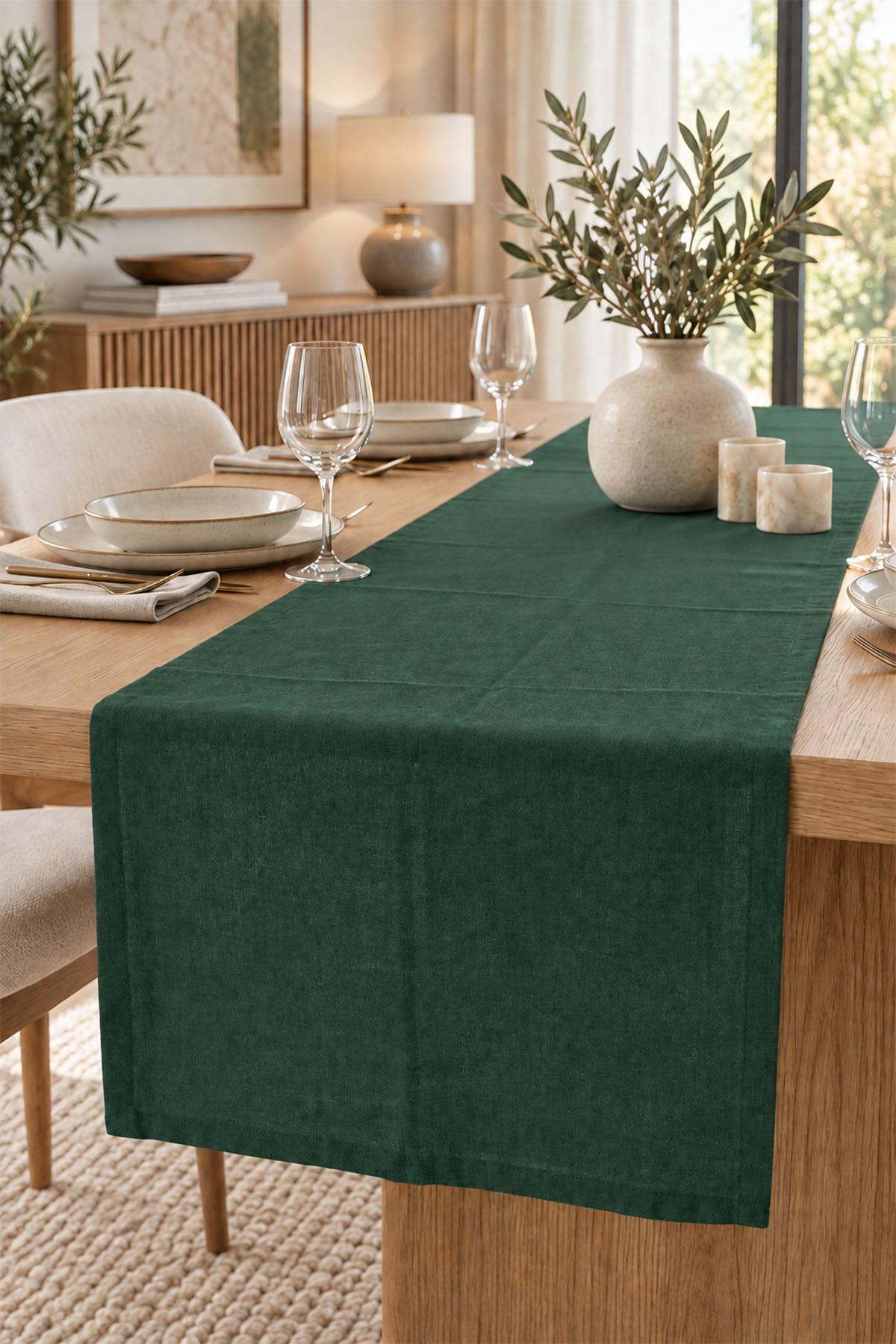 Sun Düz Leke Tutmaz Dertsiz Runner (40 x 140 cm)