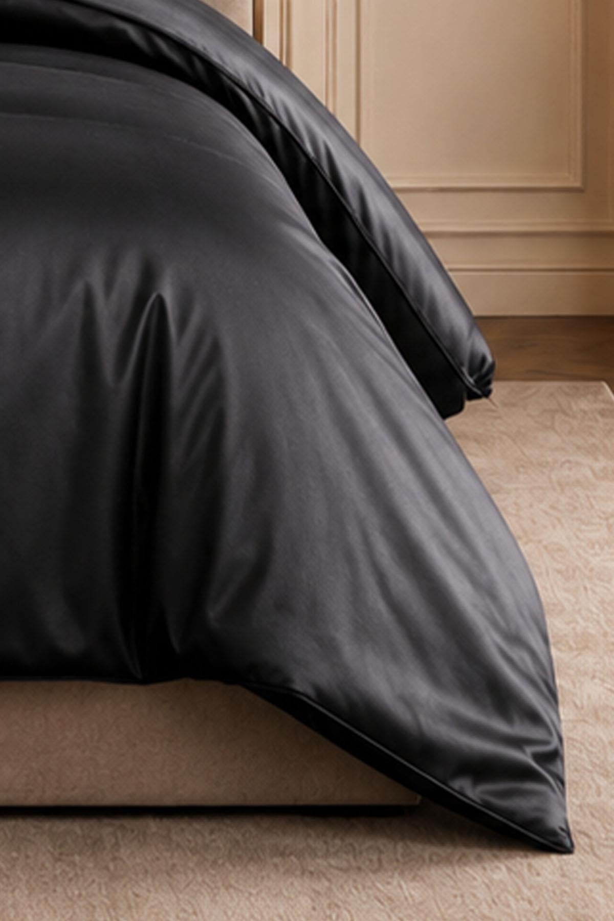 Alix Biyeli Pamuk Saten Super King Size 6 Parça Nevresim Takımı