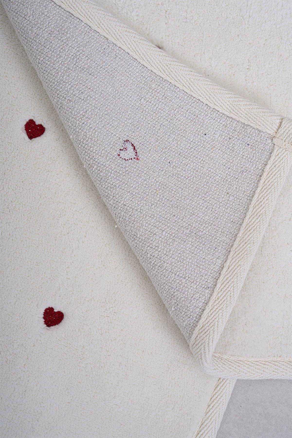 Amore Kalp Nakışlı 2'li Paspas Set (60 x 100 cm)