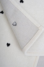 Amore Kalp Nakışlı 2'li Paspas Set (60 x 100 cm)