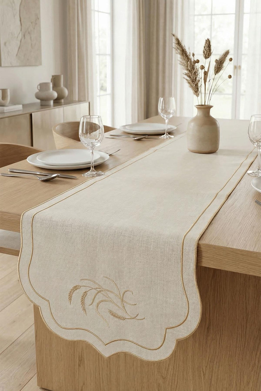 Başak Nakışlı Leke Tutmaz Dertsiz Runner (40 x 140 cm)