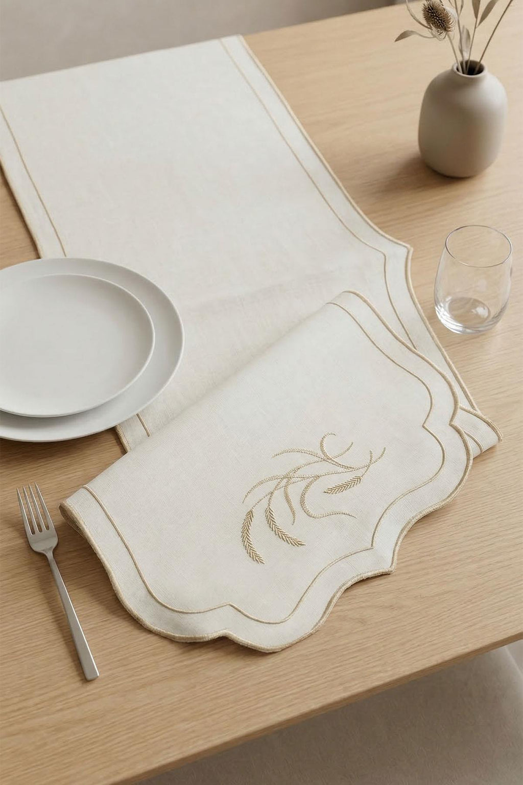 Başak Nakışlı Leke Tutmaz Dertsiz Runner (40 x 140 cm)