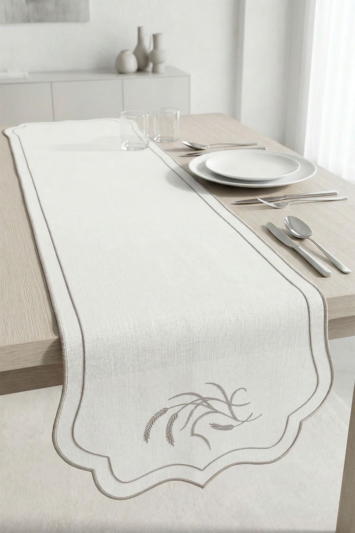 Başak Nakışlı Leke Tutmaz Dertsiz Runner (40 x 140 cm)