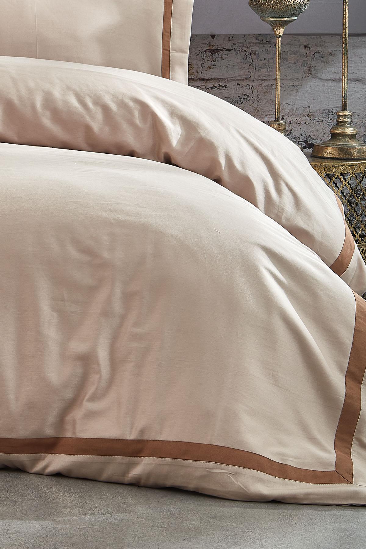 Carisma Biyeli Pamuk Saten Süper King Size 7 Parça Nevresim Takımı