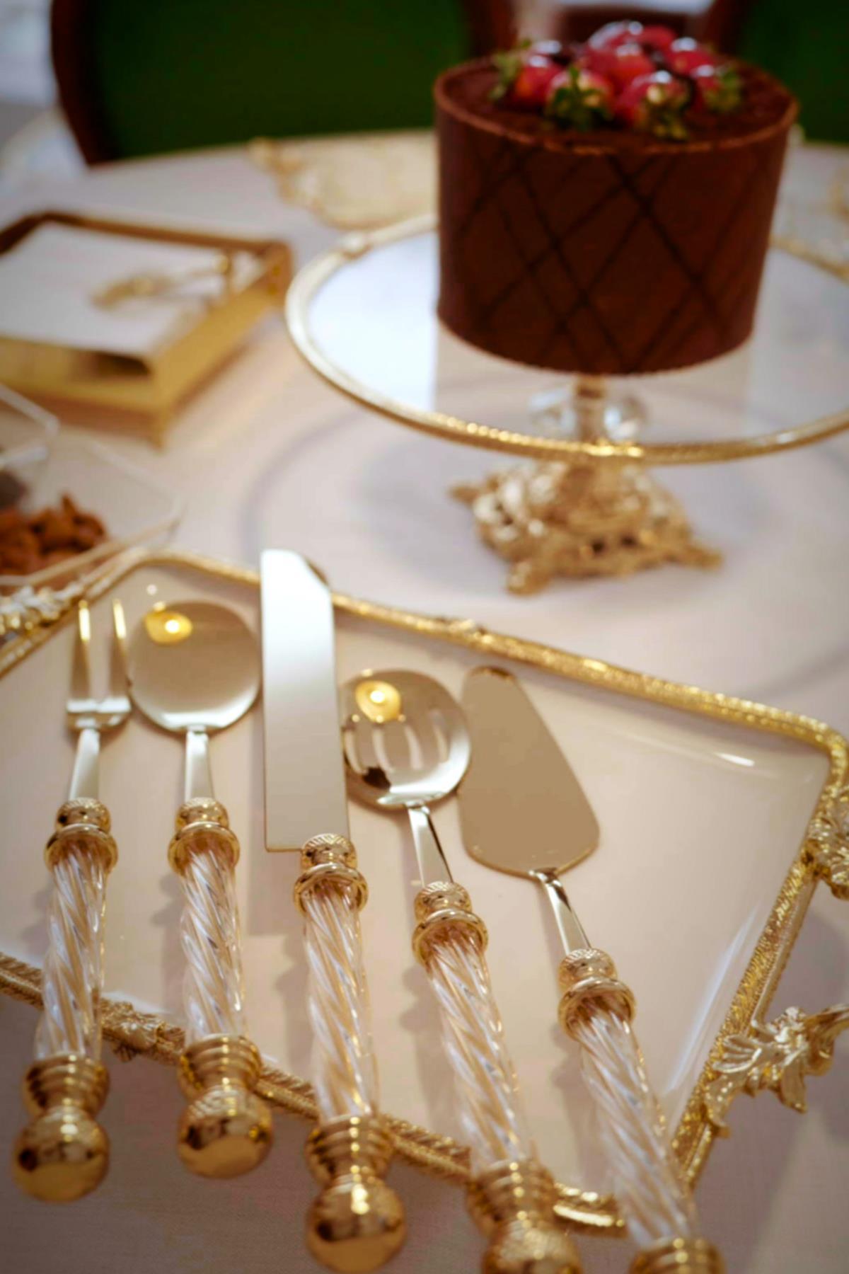 Crystal Titanyum Servis Seti (5 Parça) - Nazik Home - Yuvama Değer!