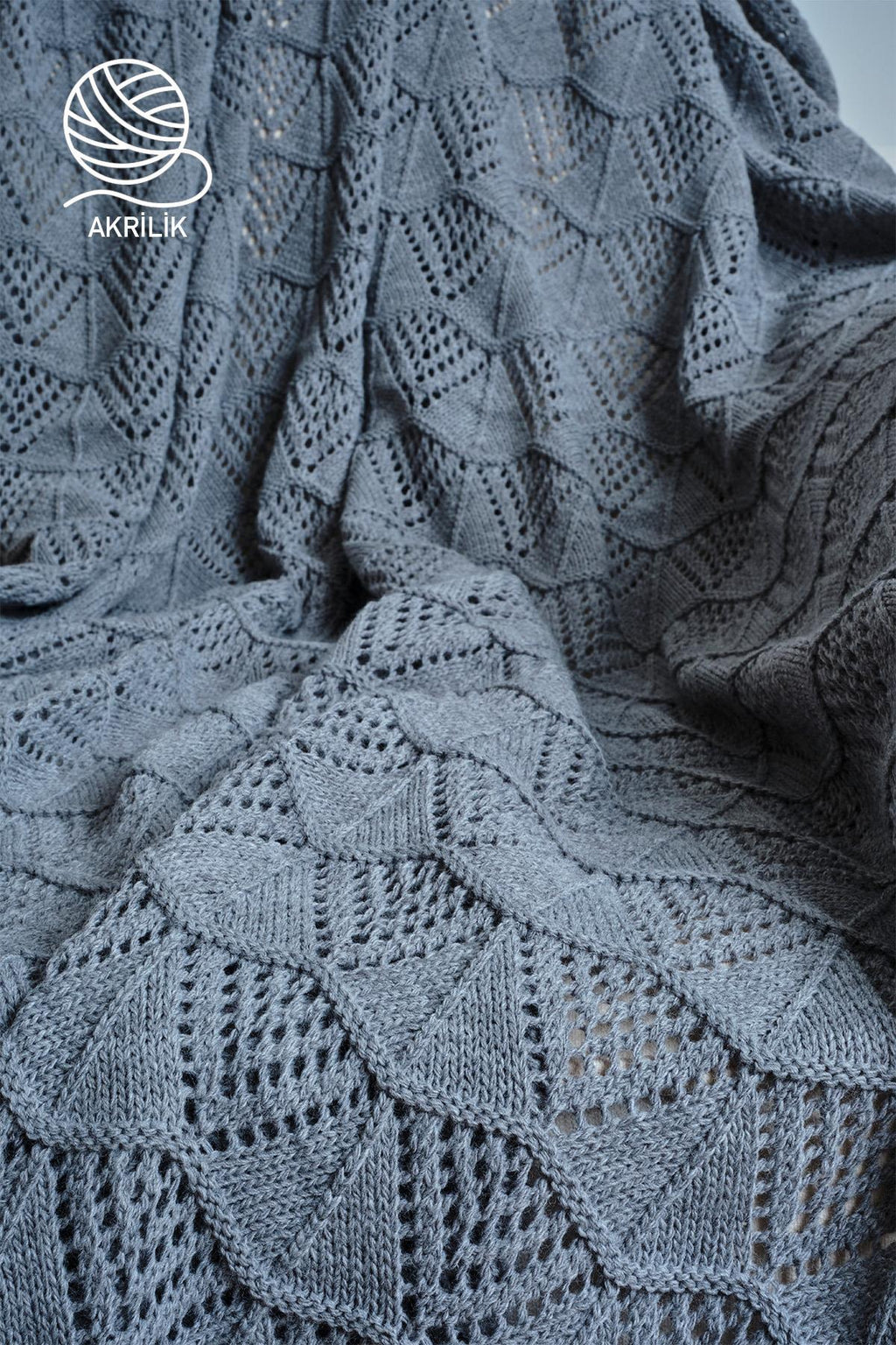 Derin Örgü TV Battaniyesi (130 x 150 cm) - Nazik Home - Yuvama Değer!