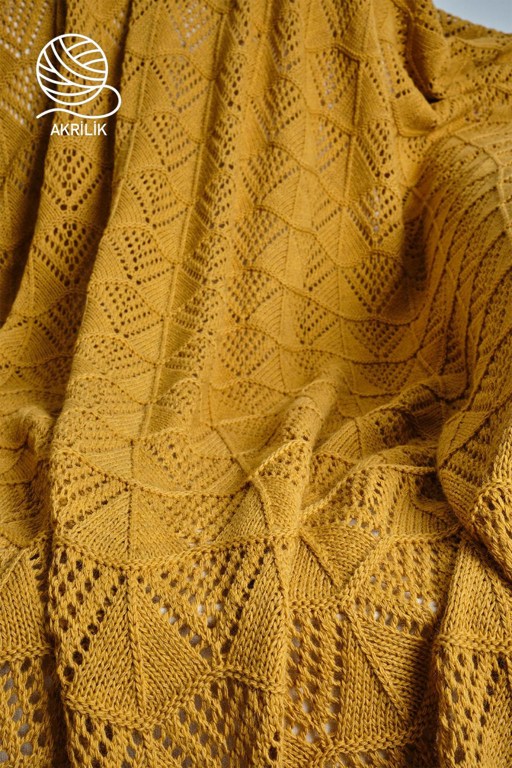 Derin Örgü TV Battaniyesi (130 x 150 cm) - Nazik Home - Yuvama Değer!