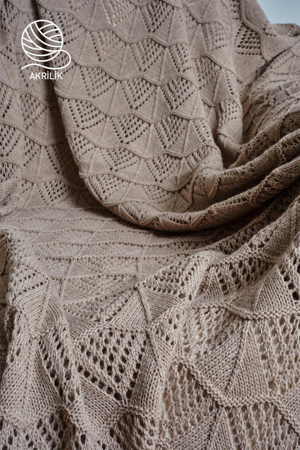 Derin Örgü TV Battaniyesi (130 x 150 cm) - Nazik Home - Yuvama Değer!