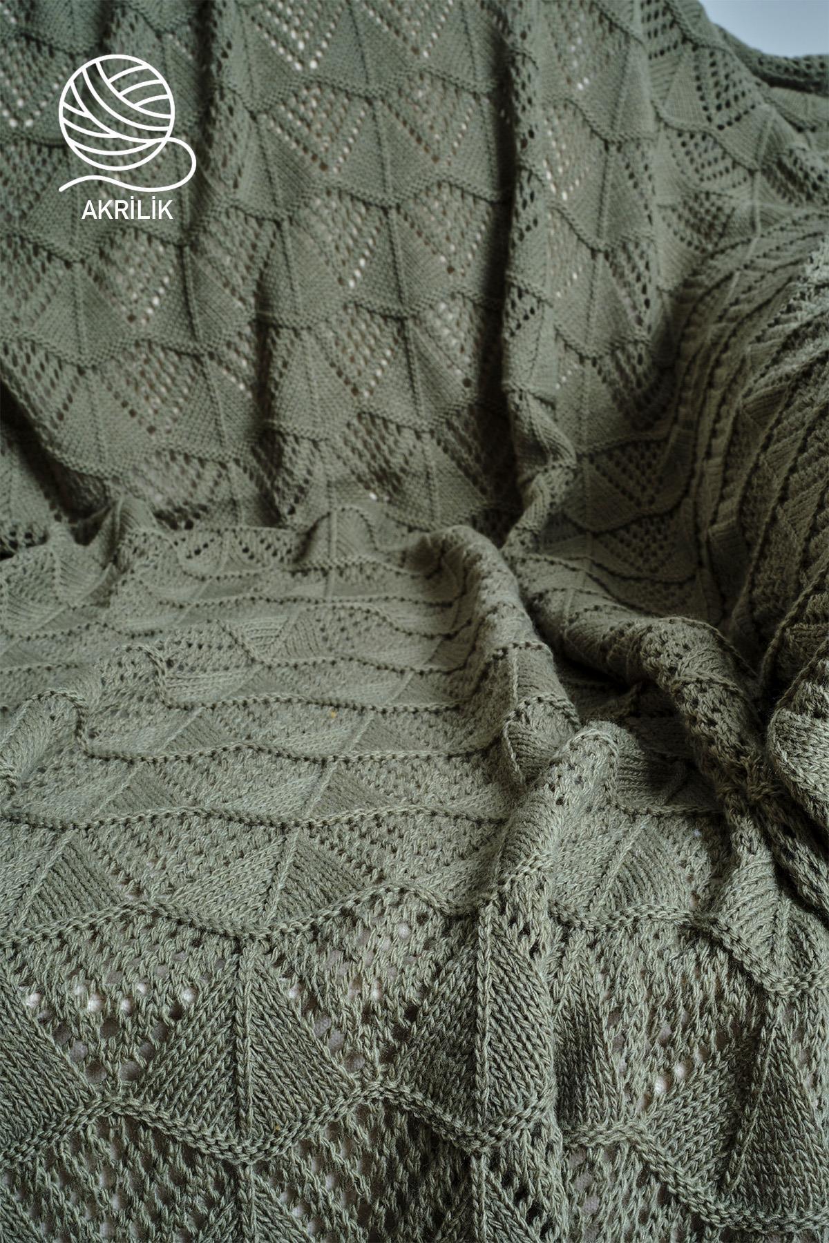 Derin Örgü TV Battaniyesi (130 x 150 cm) - Nazik Home - Yuvama Değer!