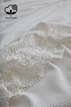 Espina Dantelli Çift Kişilik 7 Parça Nevresim + Pike Set - Nazik Home - Yuvama Değer!