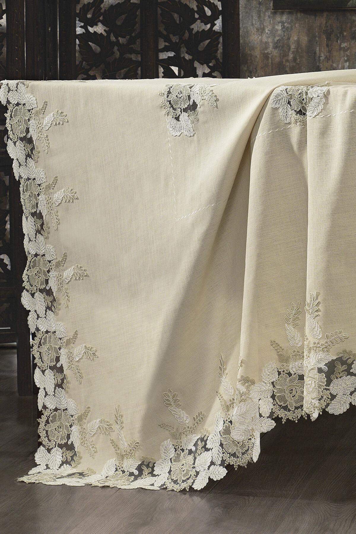 Floransa Leke Tutmaz Dertsiz Masa Örtüsü (160 x 260 cm) - Nazik Home - Yuvama Değer!