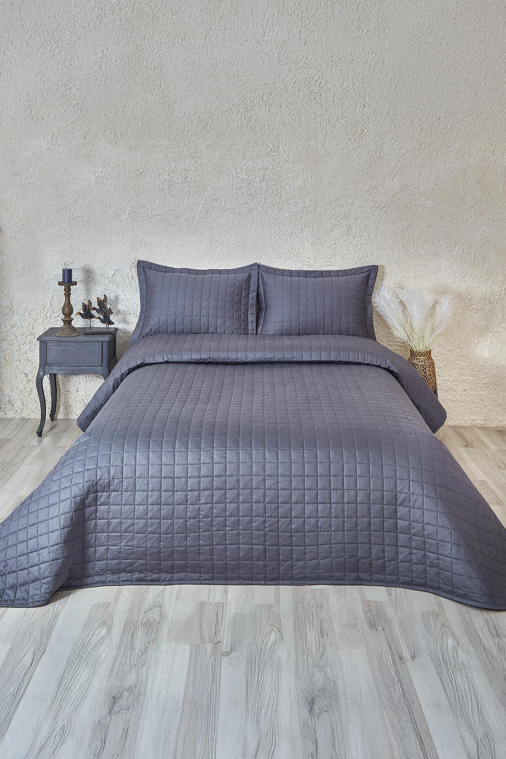 Girne Kapitoneli Çift Kişilik Yatak Örtüsü - Nazik Home - Yuvama Değer!