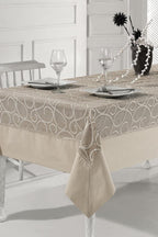 Glory Leke Tutmaz Dertsiz Masa Örtüsü (160 x 260 cm) - Nazik Home - Yuvama Değer!