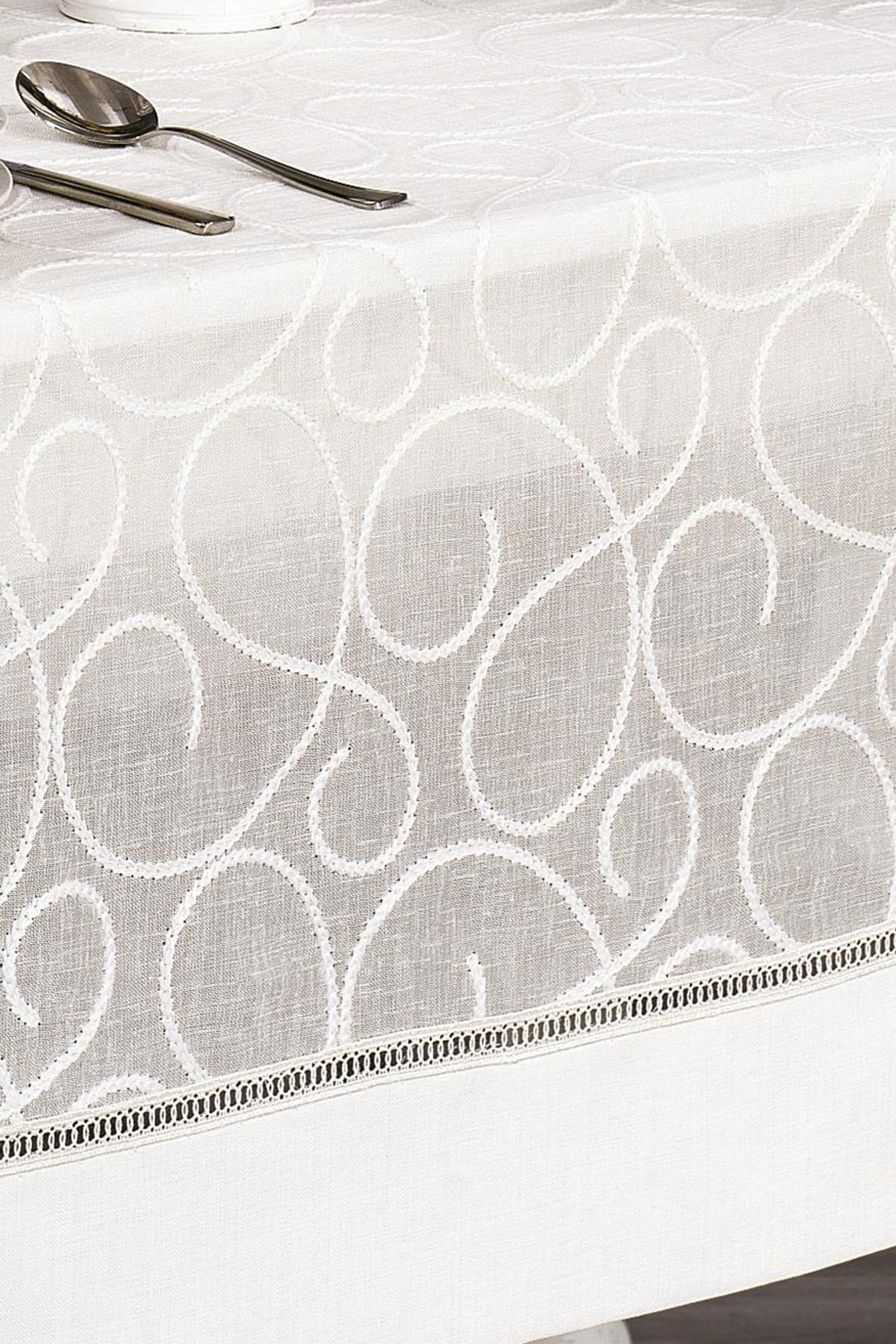 Glory Leke Tutmaz Dertsiz Masa Örtüsü (160 x 260 cm) - Nazik Home - Yuvama Değer!