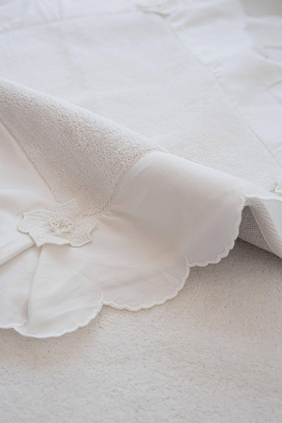 Hanzade Çiçek İşlemeli 2'li Paspas Set (60 x 100 cm)