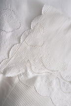 Hanzade Çiçek İşlemeli Çift Kişilik 7 Parça Nevresim + Pike Set