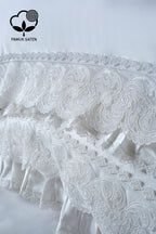 Helen Dantelli Organik Pamuk Saten Çift Kişilik Nevresim Takımı - Nazik Home - Yuvama Değer!