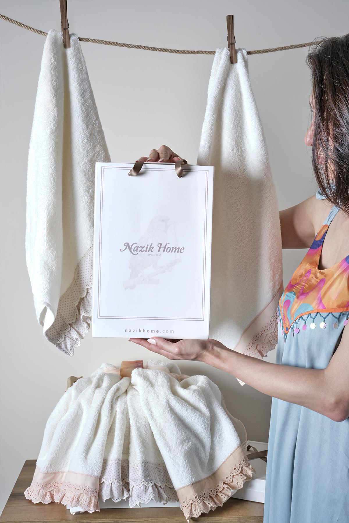 İrena 2'li Hediyelik Yüz Havlusu Seti (50 x 80 cm)