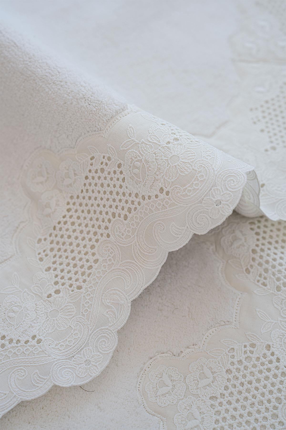 İris İşlemeli 2'li Paspas Set (60 x 100 cm)