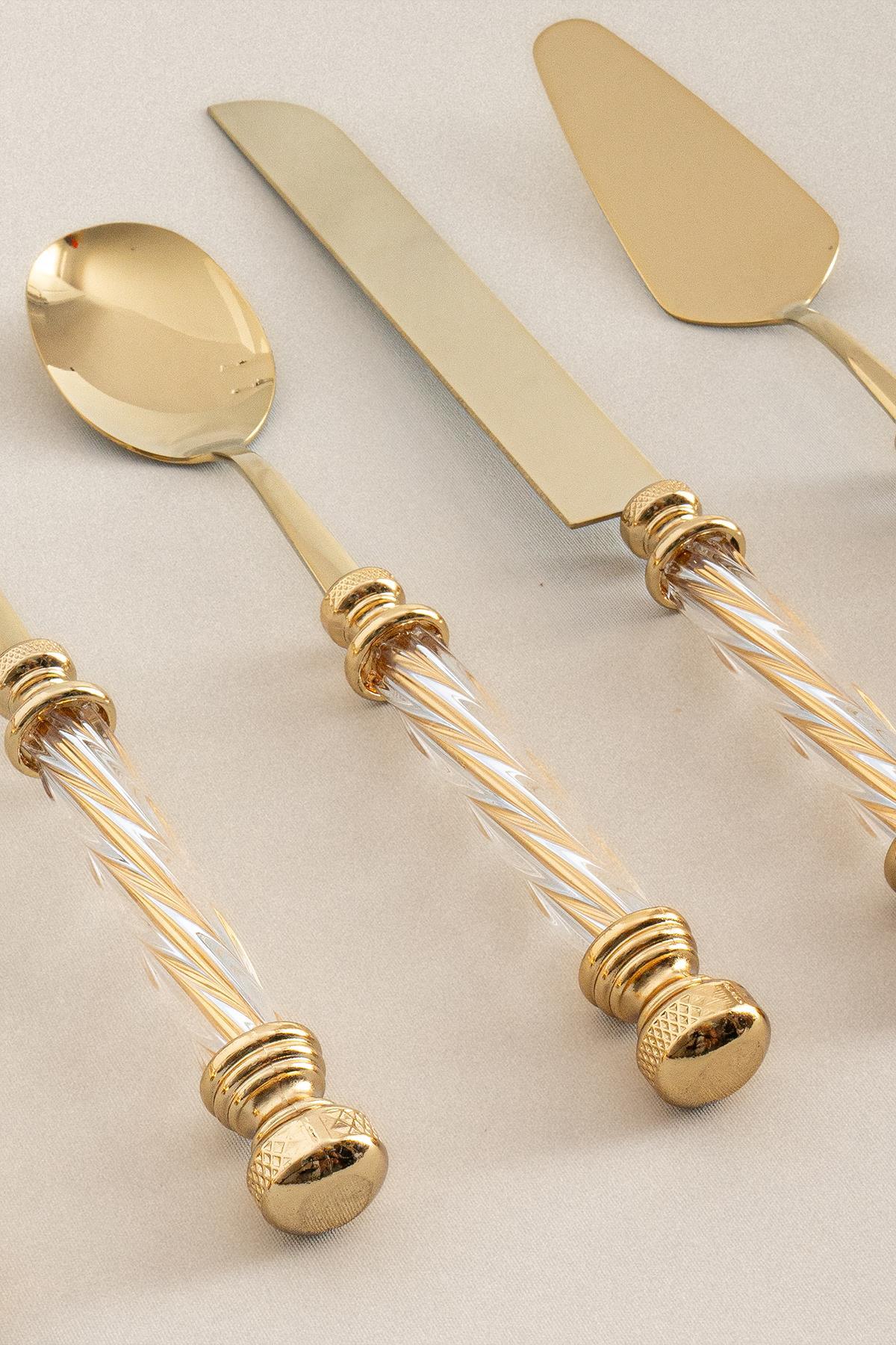 Crystal Titanyum Servis Seti (5 Parça) - Nazik Home - Yuvama Değer!