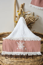 Linea Çiçek Desenli Havlu (30 x 50 cm) - Nazik Home - Yuvama Değer!