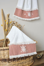 Linea Çiçek Desenli Havlu (50 x 90 cm) - Nazik Home - Yuvama Değer!