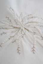 Lorient İncili Nakışlı Pamuk Saten Çift Kişilik 6 Parça Nevresim Takımı