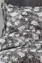 Lotus Çiçek Desenli Jakarlı Çift Kişilik Yatak Örtüsü - Nazik Home - Yuvama Değer!