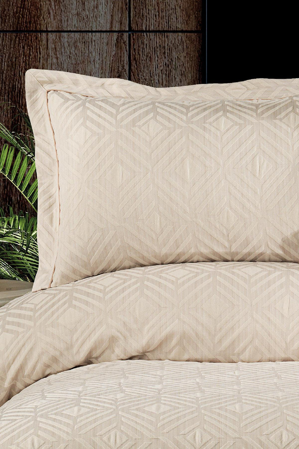 Malta Geometrik Desenli Jakarlı Çift Kişilik Yatak Örtüsü - Nazik Home - Yuvama Değer!