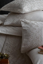 Maria İşlemeli Super King Size 9 Parça Nevresim + Pike Set