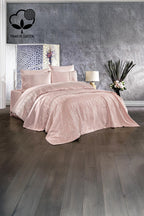 Marissa Güpürlü ve Jakarlı Pamuk Saten Pikeli Nevresim Takımı - Nazik Home - Yuvama Değer!