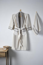 Marla Erkek Pamuklu Bornoz Seti - Nazik Home - Yuvama Değer!