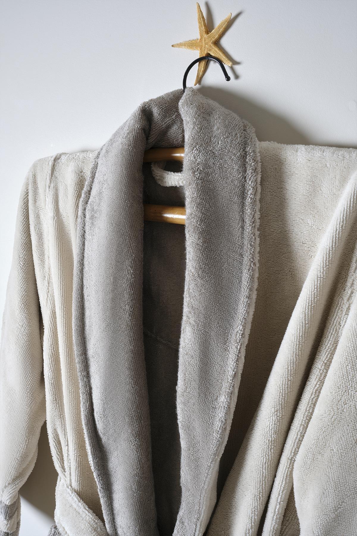 Marla Erkek Pamuklu Bornoz Seti - Nazik Home - Yuvama Değer!