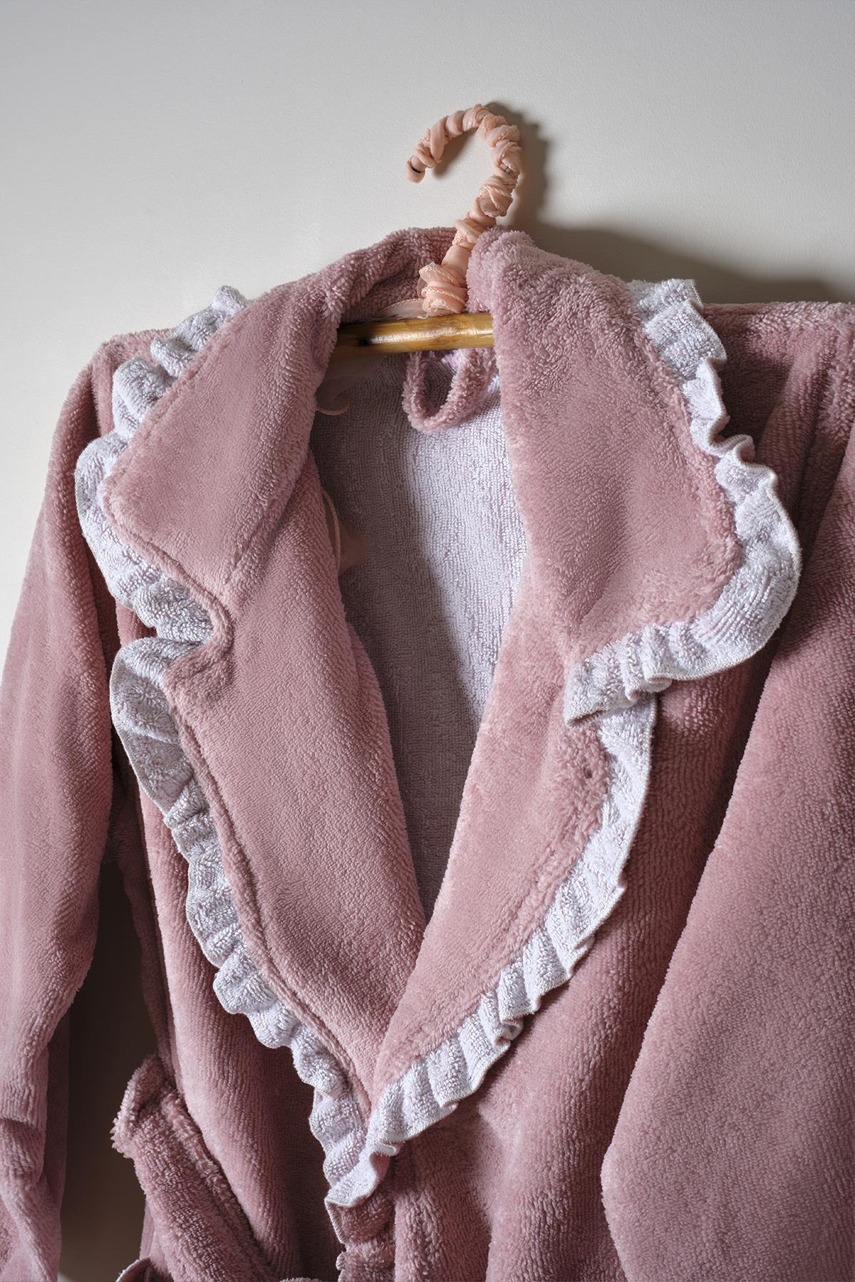 Marla Kadın Pamuklu Bornoz Seti - Nazik Home - Yuvama Değer!