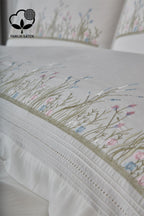 Masal İşlemeli Çift Kişilik 7 Parça Nevresim + Pike Set - Nazik Home - Yuvama Değer!