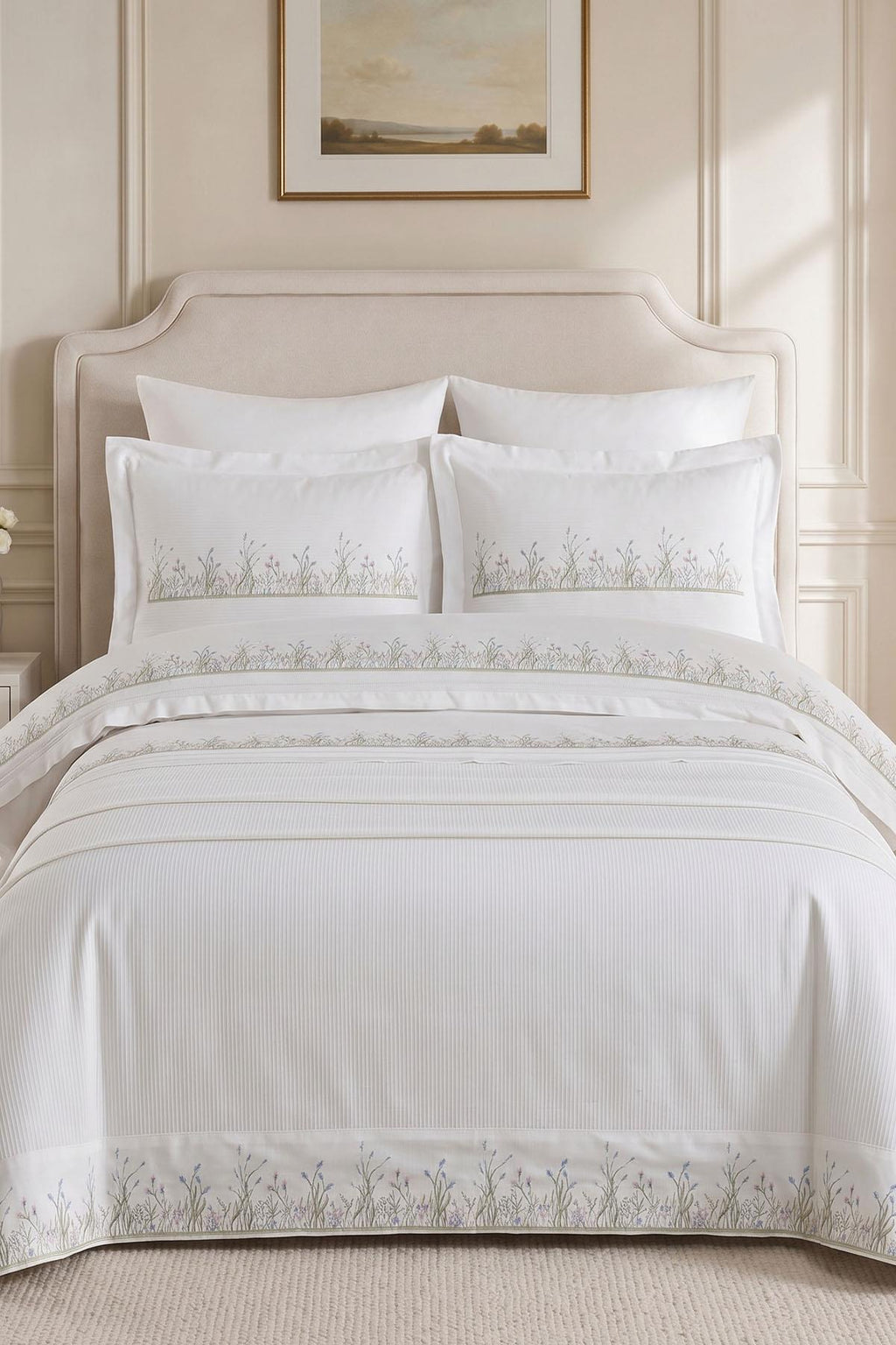Masal İşlemeli Super King Size 7 Parça Nevresim + Pike Set