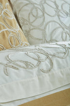 Mathilda Nakışlı Çift Kişilik 10 Parça Nevresim + Pike Set