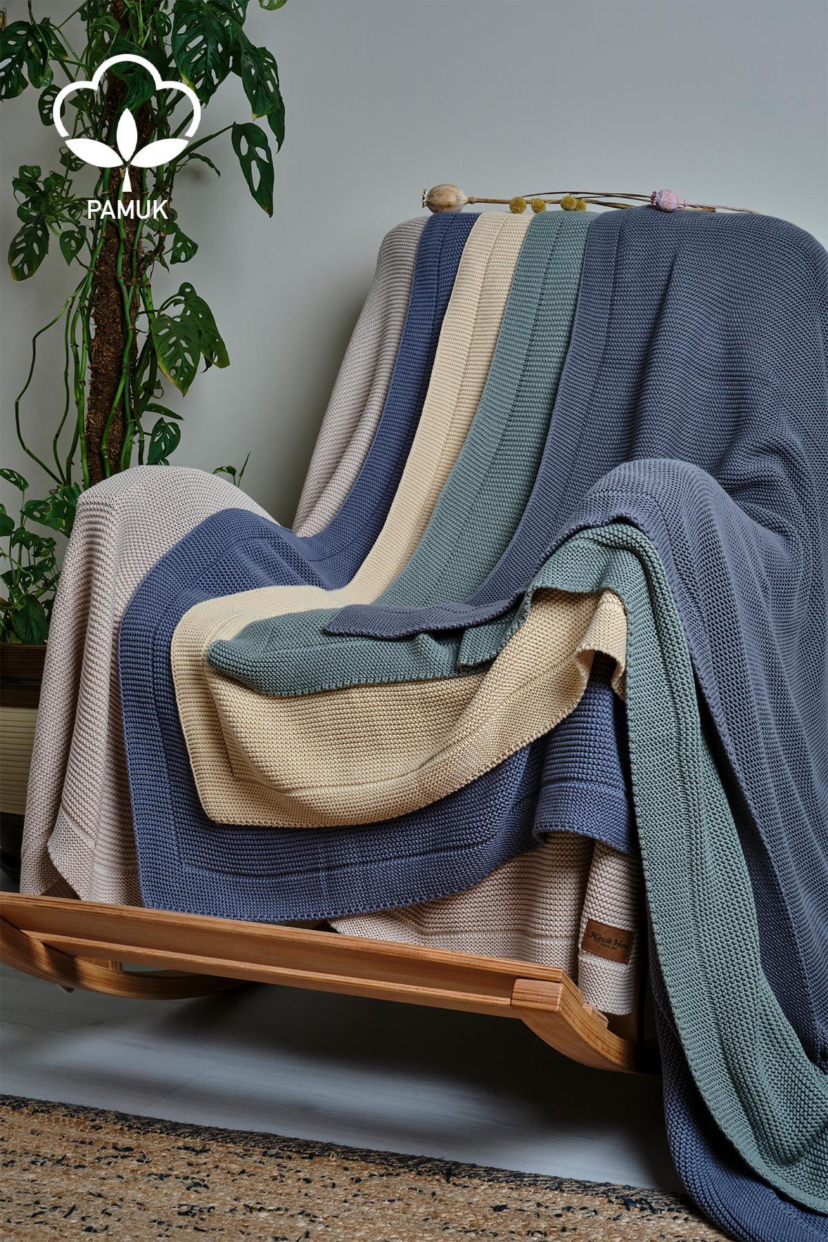 Melina Organik TV Battaniyesi (130 x 150 cm) - Nazik Home - Yuvama Değer!