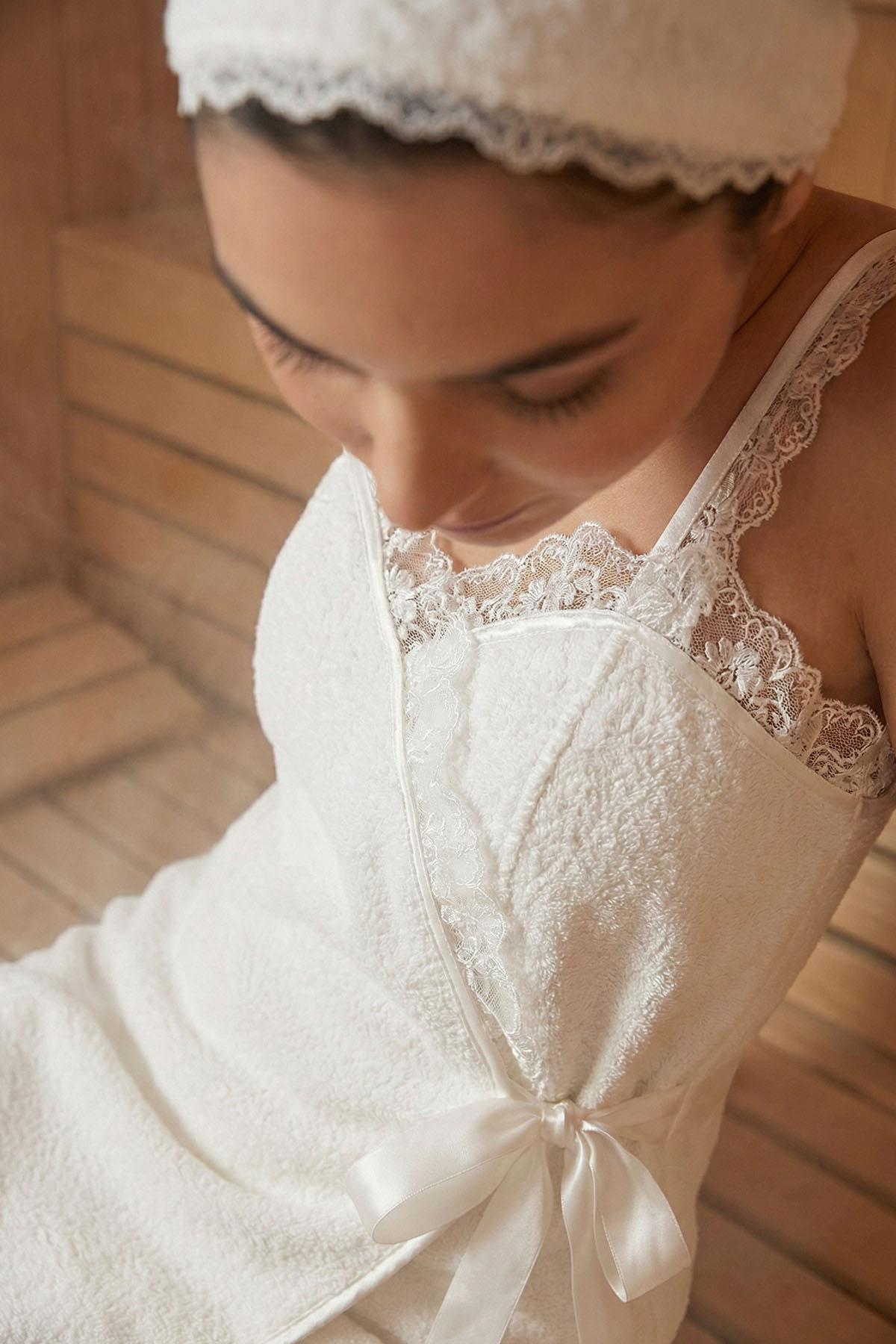 Milla Kadın %100 Pamuk Sauna Set