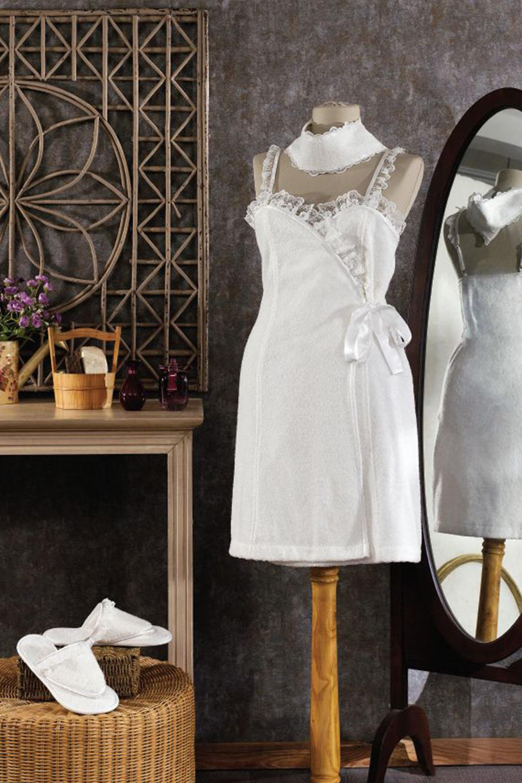 Milla Kadın %100 Pamuk Sauna Set