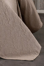 Mitra İşlemeli Tek Kişilik Yatak Örtüsü