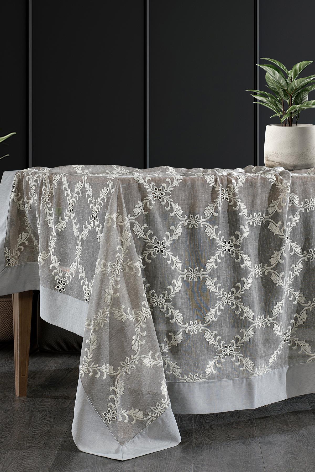 Nitra Leke Tutmaz Dertsiz Masa Örtüsü (160 x 260 cm) - Nazik Home - Yuvama Değer!