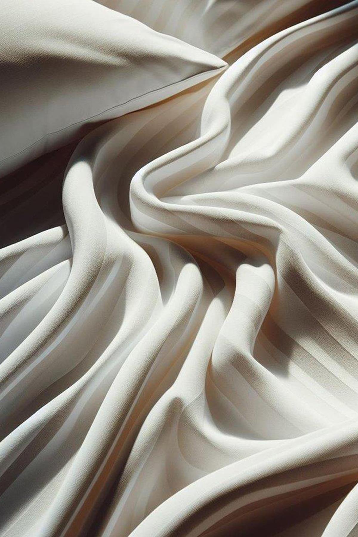 Pamuk Saten Çizgili Tek Çarşaf 83 Tel - Tek Kişilik (180 x 280 cm)