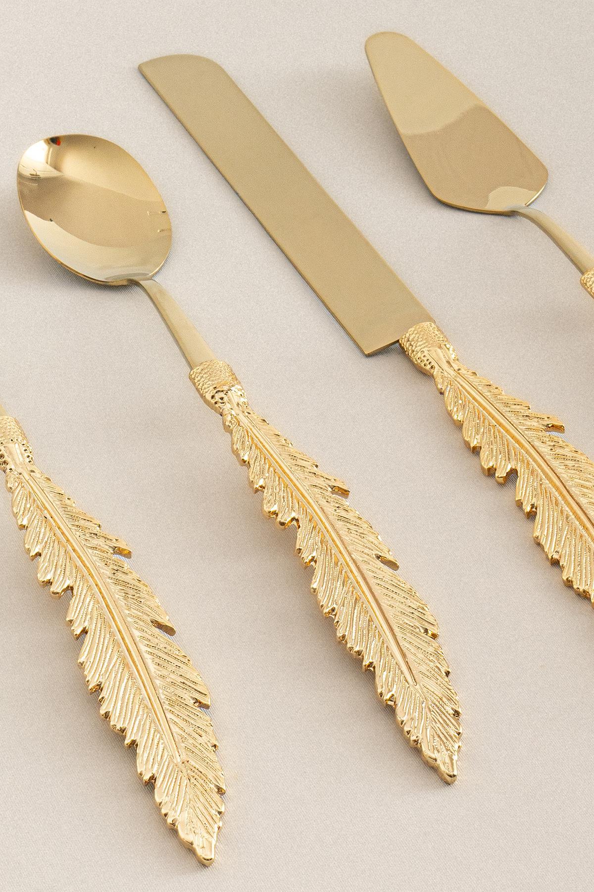 Plume Titanyum Servis Seti (5 Parça) - Nazik Home - Yuvama Değer!