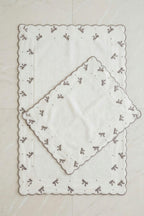 Serena Fiyonk Nakışlı 2'li Paspas Set (60 x 100 cm)