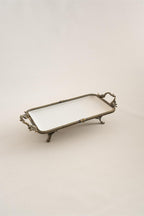 Sierra Eskitme Detaylı Kulplu Porselen Sunumluk Dikdörtgen (30 x 14 cm) - Nazik Home - Yuvama Değer!