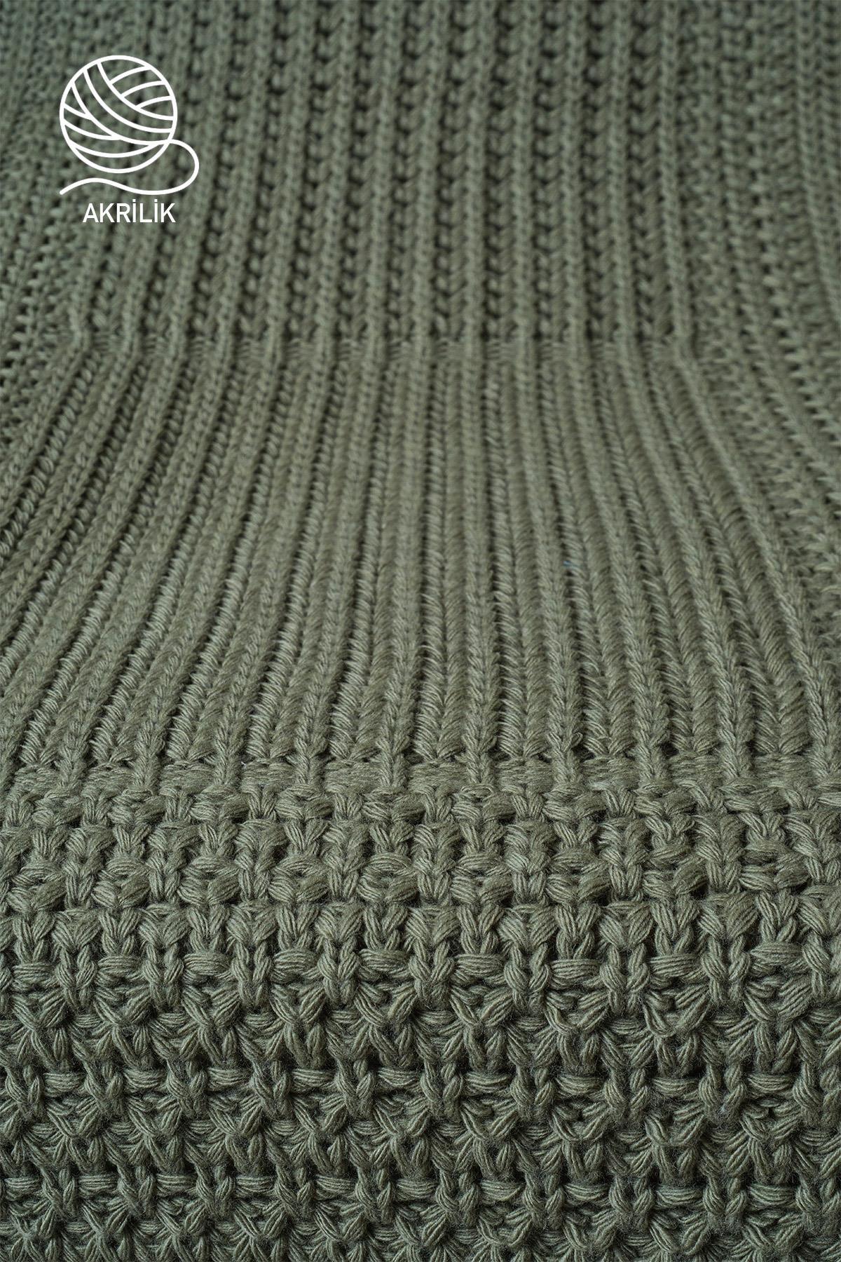 Simla Örgü TV Battaniyesi (130 x 150 cm) - Nazik Home - Yuvama Değer!