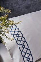 Valencia Zincir Nakışlı Çift Kişilik 3 Parça Nevresim Set - Nazik Home - Yuvama Değer!